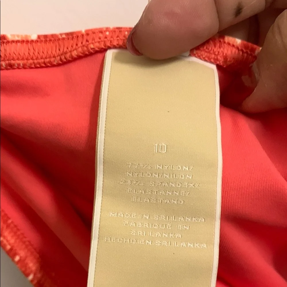 NWT Michael Kors White and Orange Bikini Swimwear